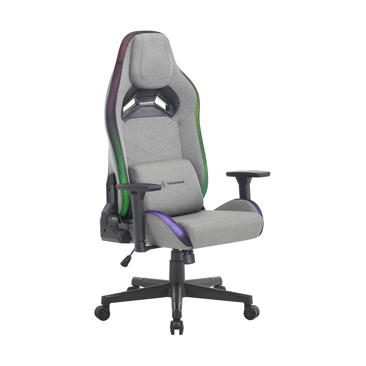 Gaming Chair Cushion - Wysokiej jakości szare krzesło gamingowe z