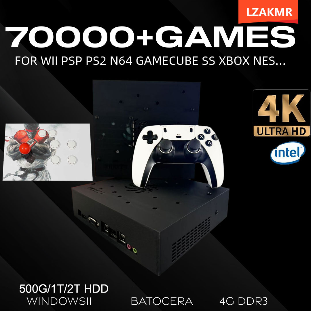 Gaming Console Windows - Konsola Retro z 70000+ Grami, 2TB,