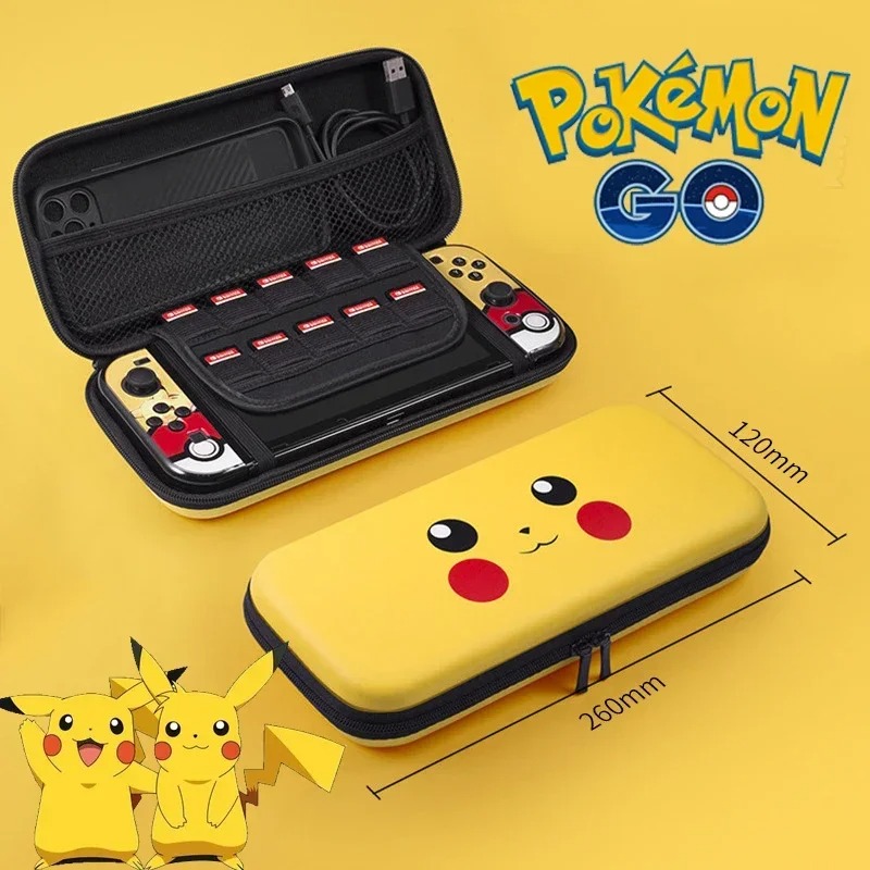 Handheld Gaming Console - Torba do przechowywania Pokemon Pikachu na