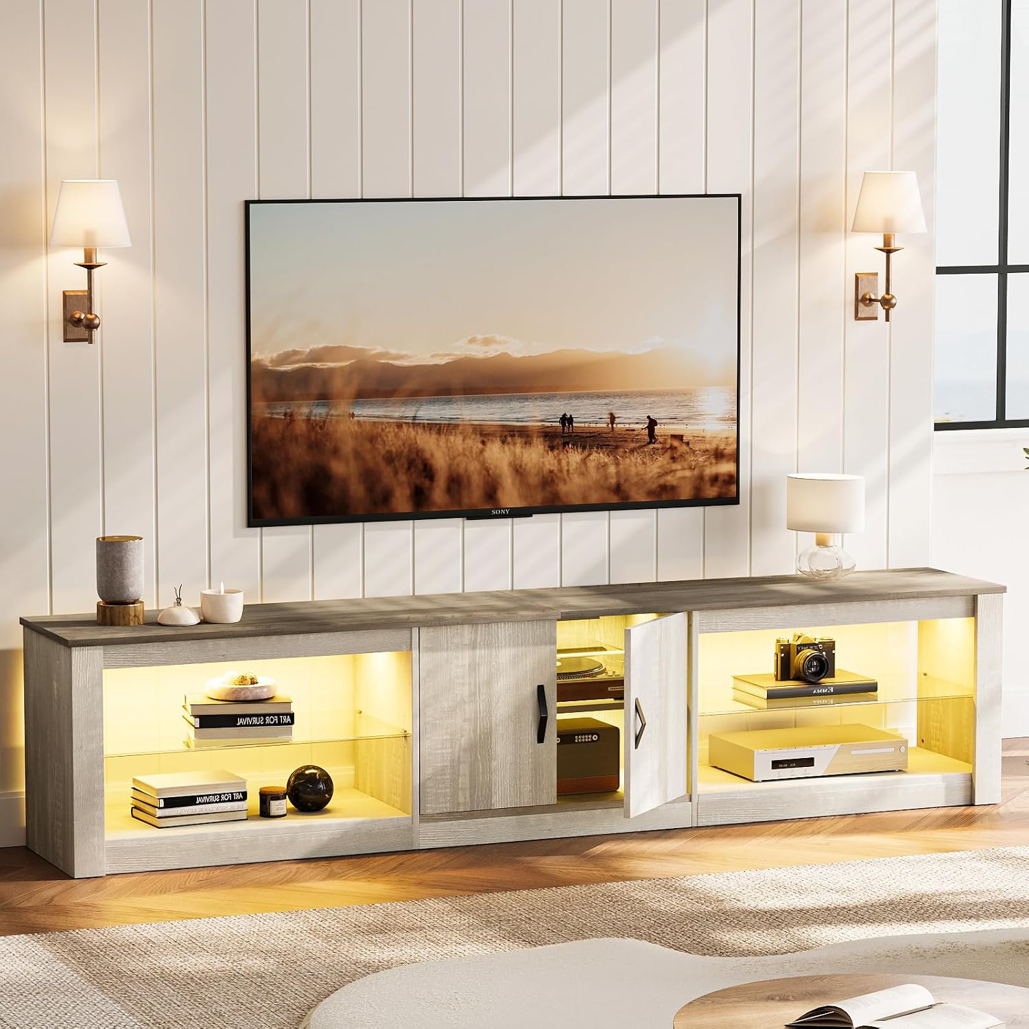 Stojak na telewizor 80 cali do – Gaming Console Cabinet recenzja i cena