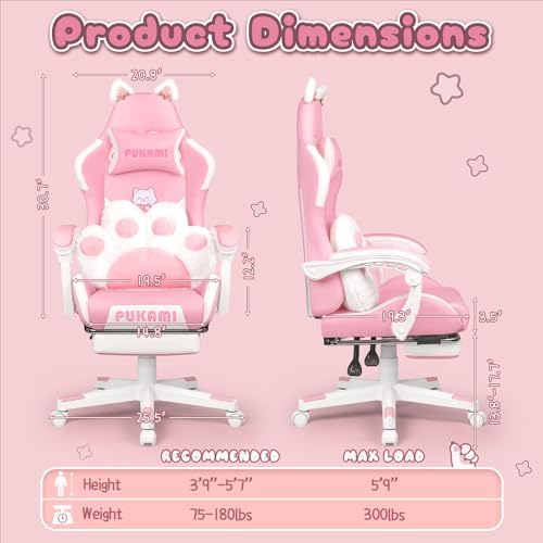Różowe Krzesło Gamingowe Urocz – Gaming Chair Cushion recenzja i cena
