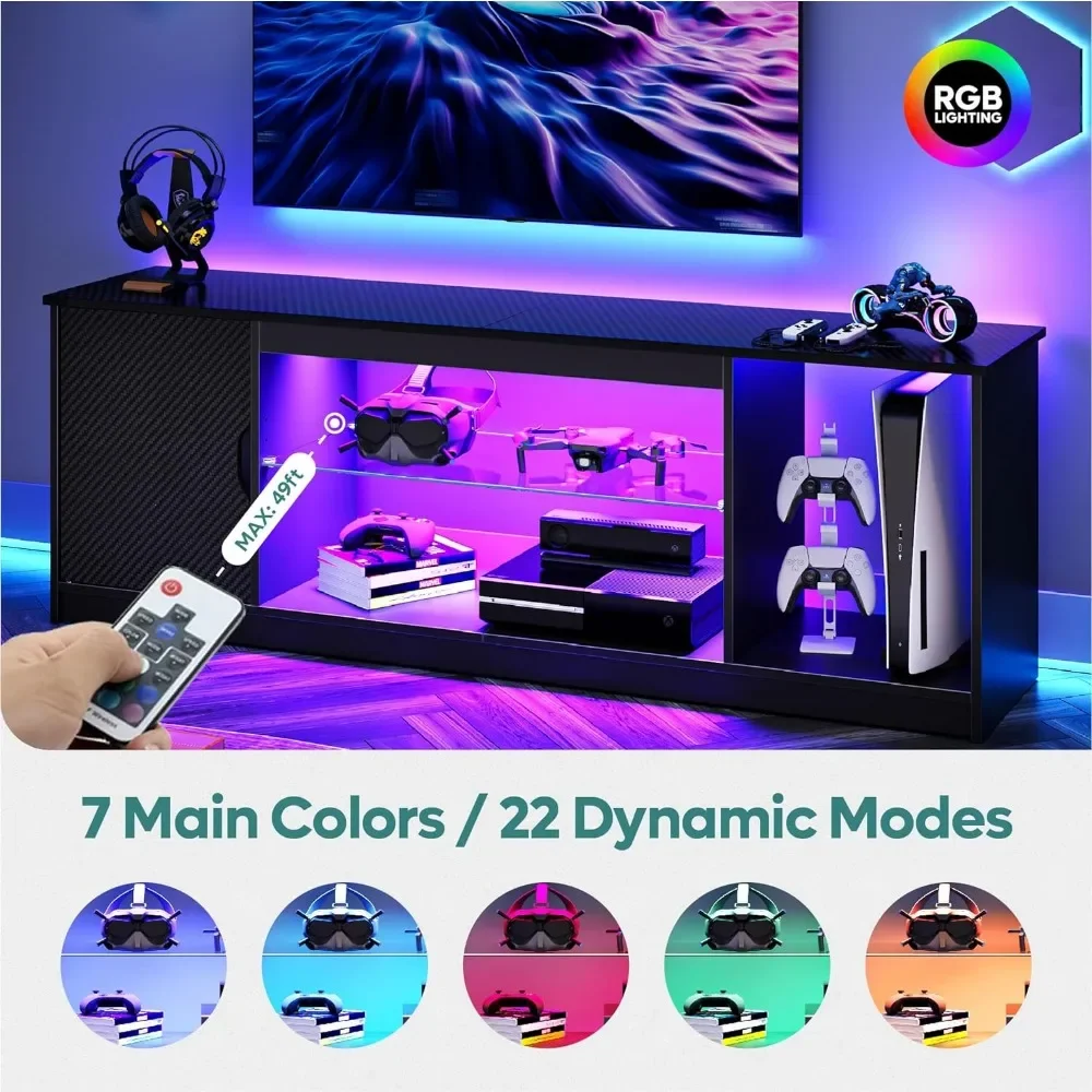 Bestier LED Entertainment Cent – Gaming Console Cabinet recenzja i cena