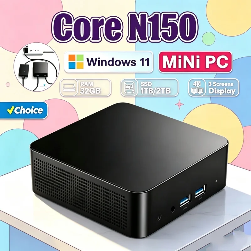 2026 Neat Core N150 MINI PC Wi – Gaming Console Windows recenzja i cena
