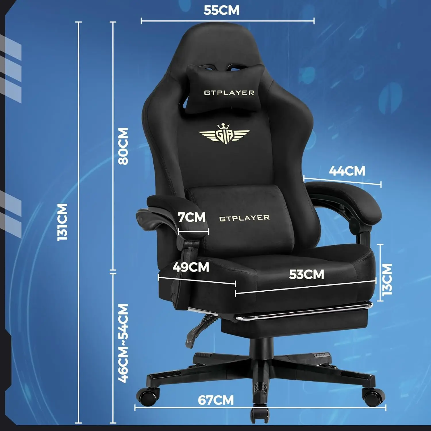 Duże i wysokie krzesło gamingo – Gaming Chair Cushion recenzja i cena