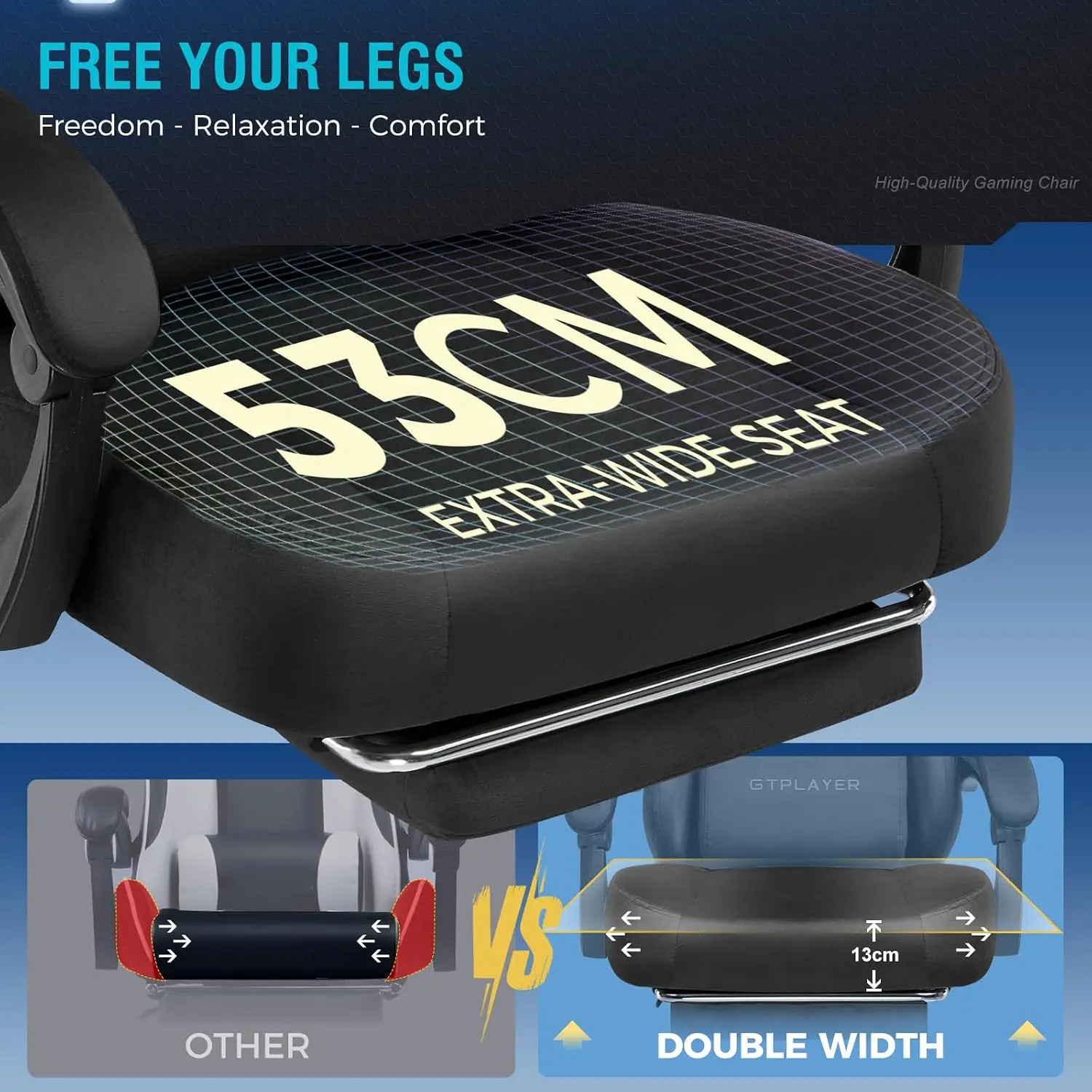 Duże i wysokie krzesło gamingo – Gaming Chair Cushion recenzja i cena