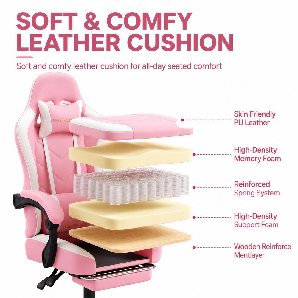 Krzesło gamingowe, ergonomiczn – Gaming Chair Cushion recenzja i cena