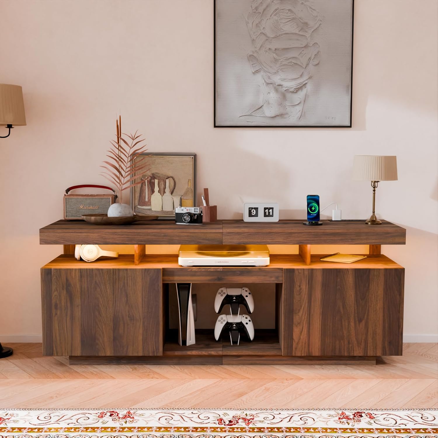 Nowoczesny stolik pod telewizo – Gaming Console Cabinet recenzja i cena