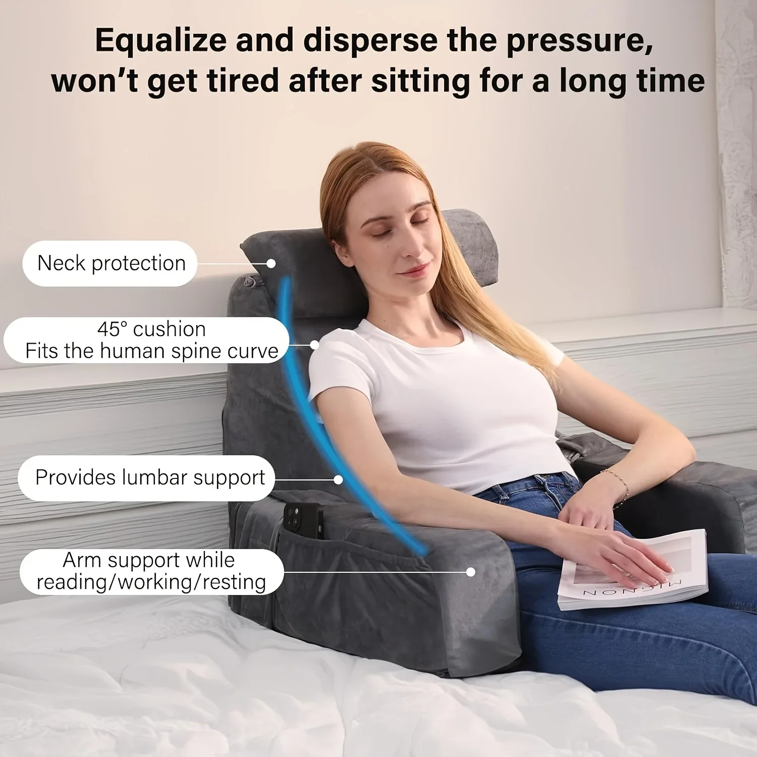 Poduszka do czytania z pianki  – Gaming Chair Cushion recenzja i cena